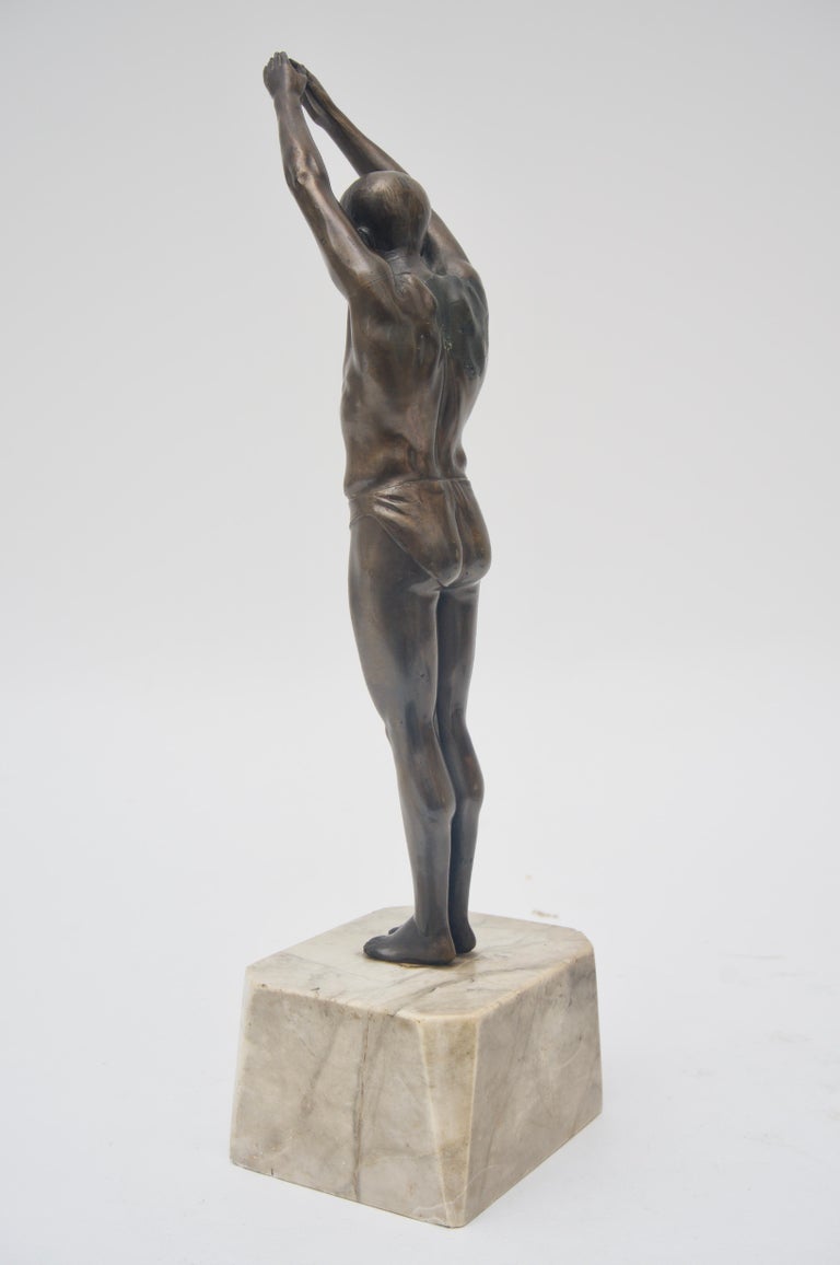 Art Deco Sculpture of a Diver at 1stDibs