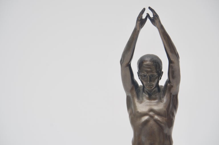 Art Deco Sculpture of a Diver at 1stDibs