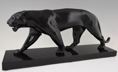 Art Deco Sculpture of a Panther Max Le Verrier, 1930