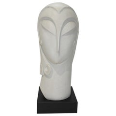 Art Deco Sculpture of a Womans Head by Austin Productions