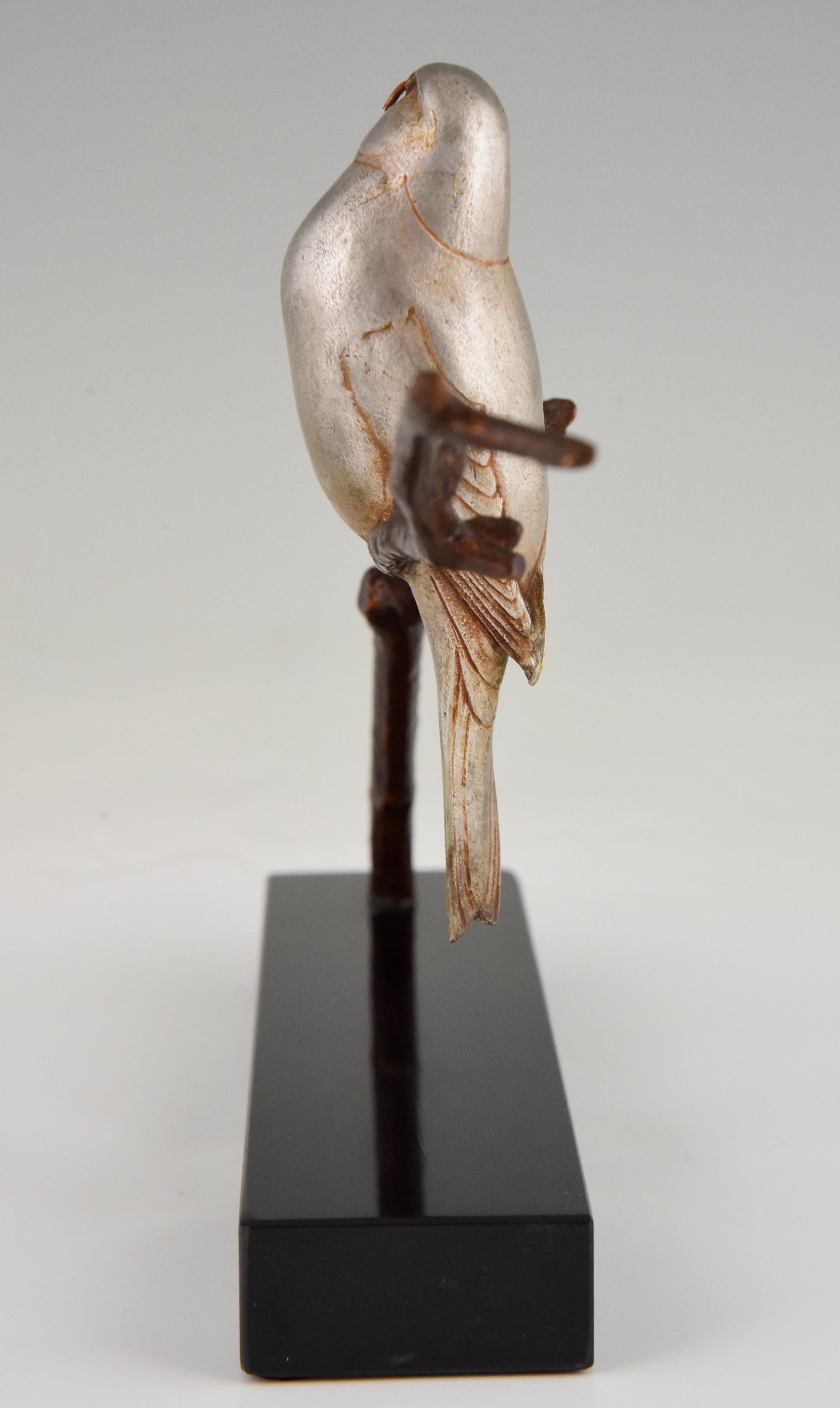 Art Deco Sculpture of Two Birds André Vincent Becquerel France 1930 1