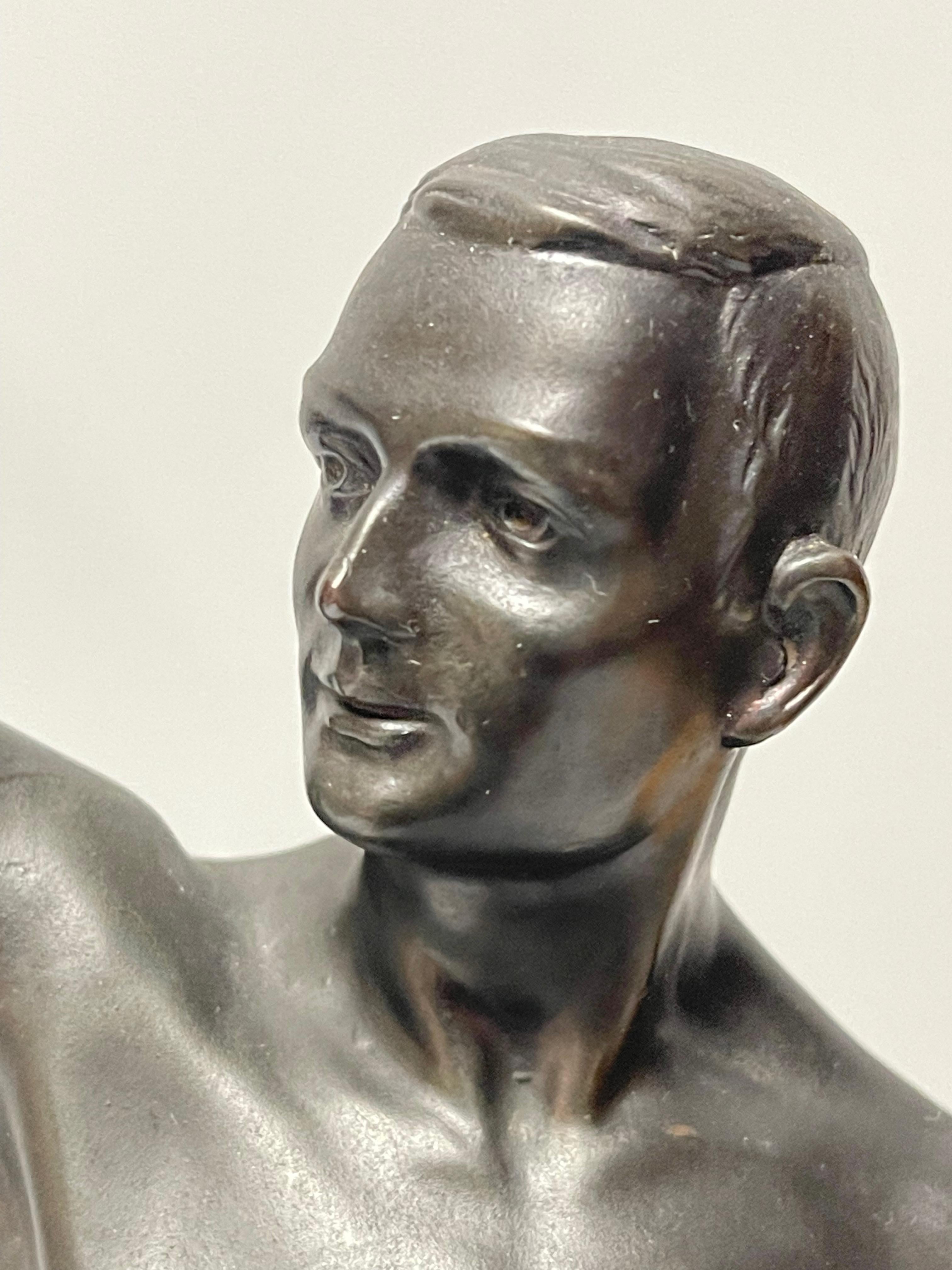 Art Deco Sculpture Olympic Salute For Sale 5