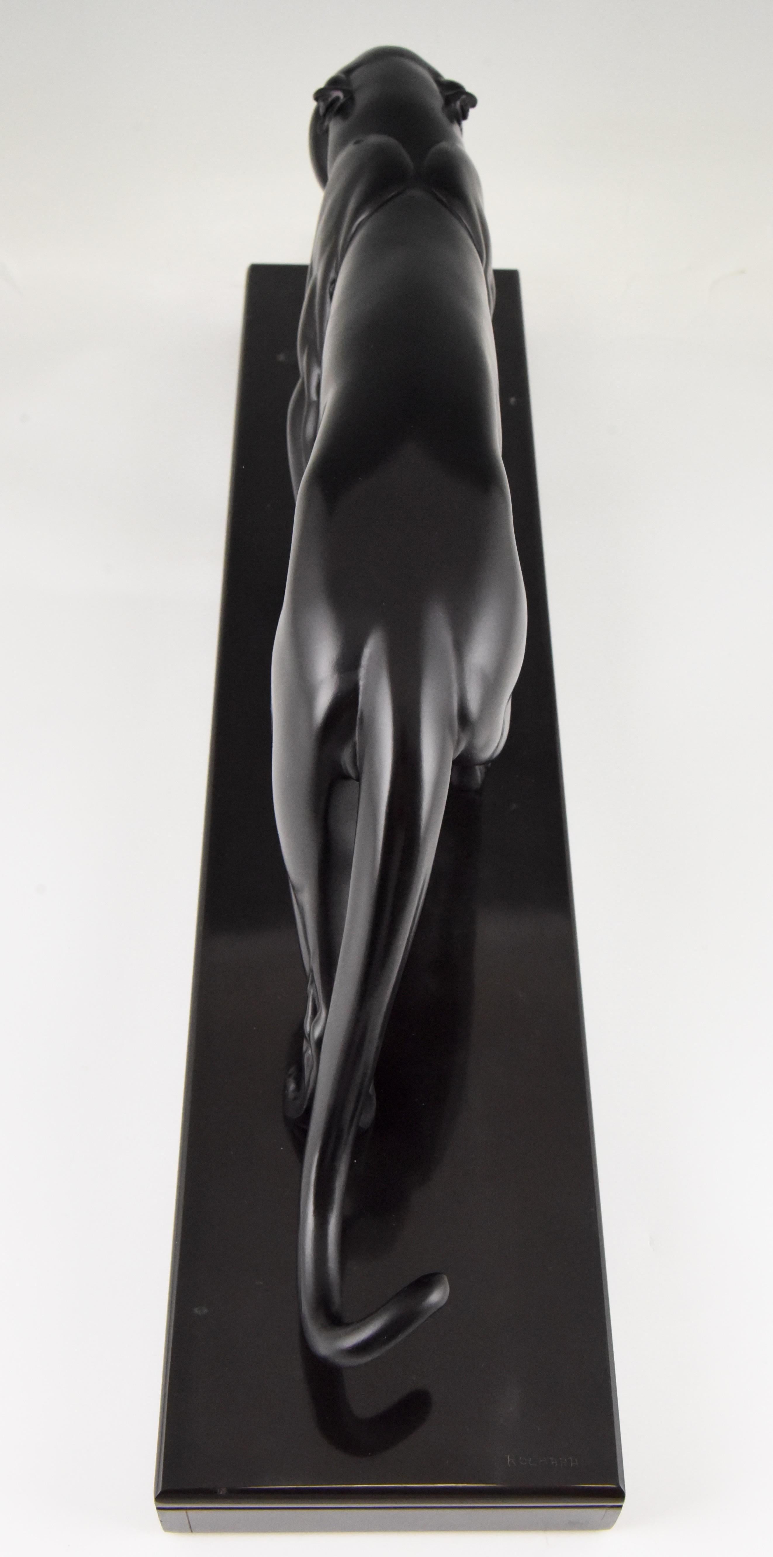 Sculpture Art déco Panthère Irénée Rochard, France, 1930 1