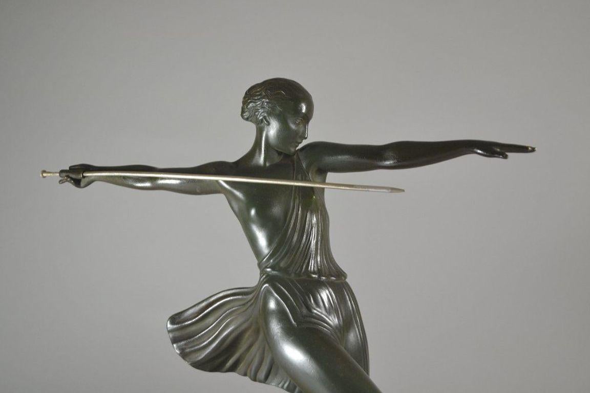 Art deco sculpture Pierre Le faguays for Max Leverrier : 