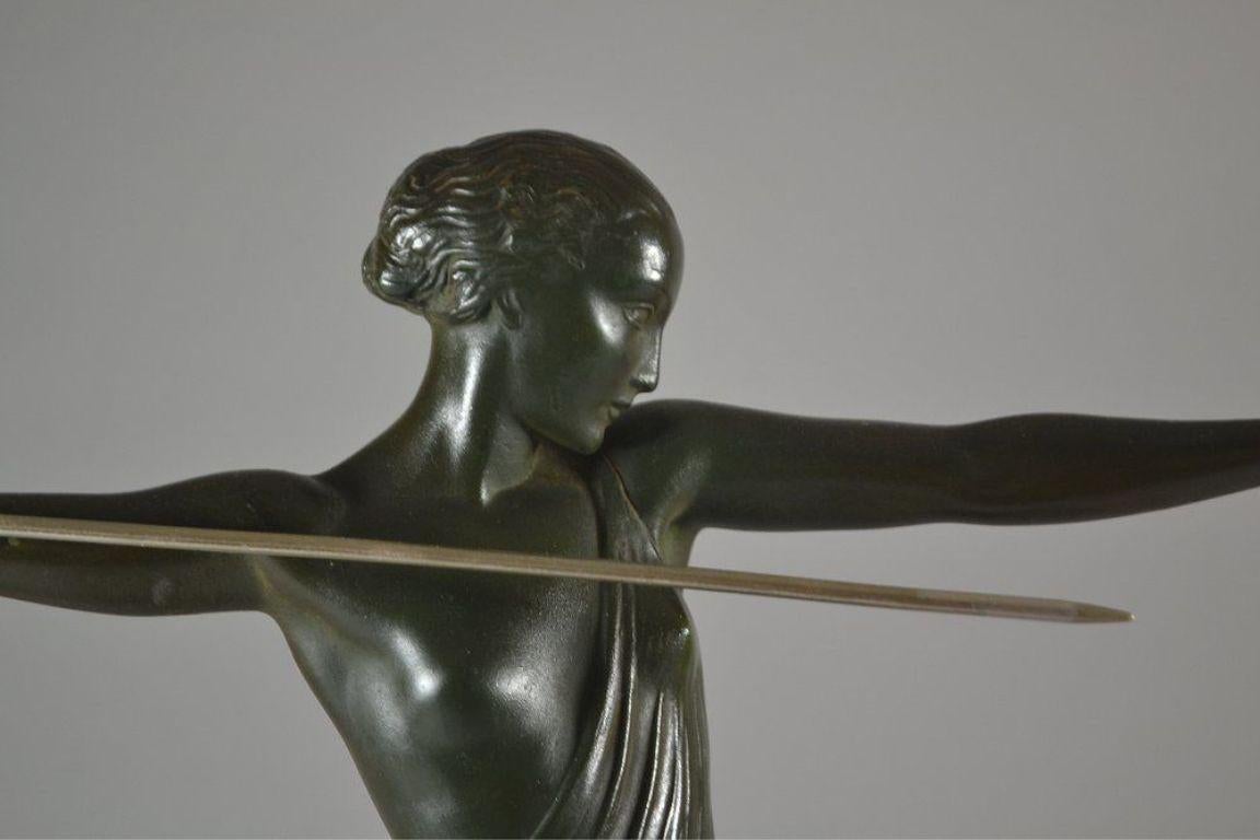 Art deco sculpture Pierre Le faguays for Max Leverrier : 