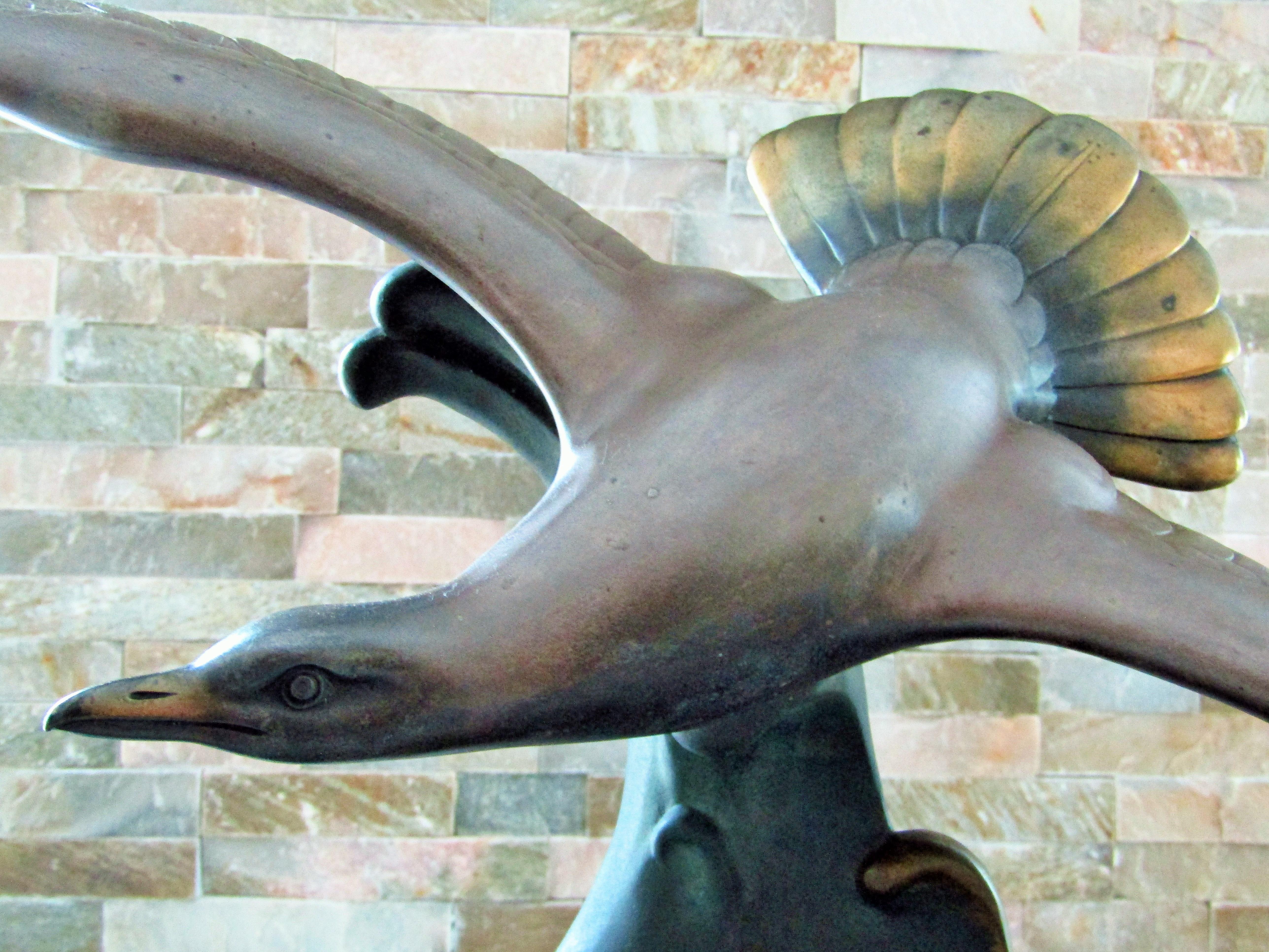 Sculpture mouette Art Déco par Carvin 3
