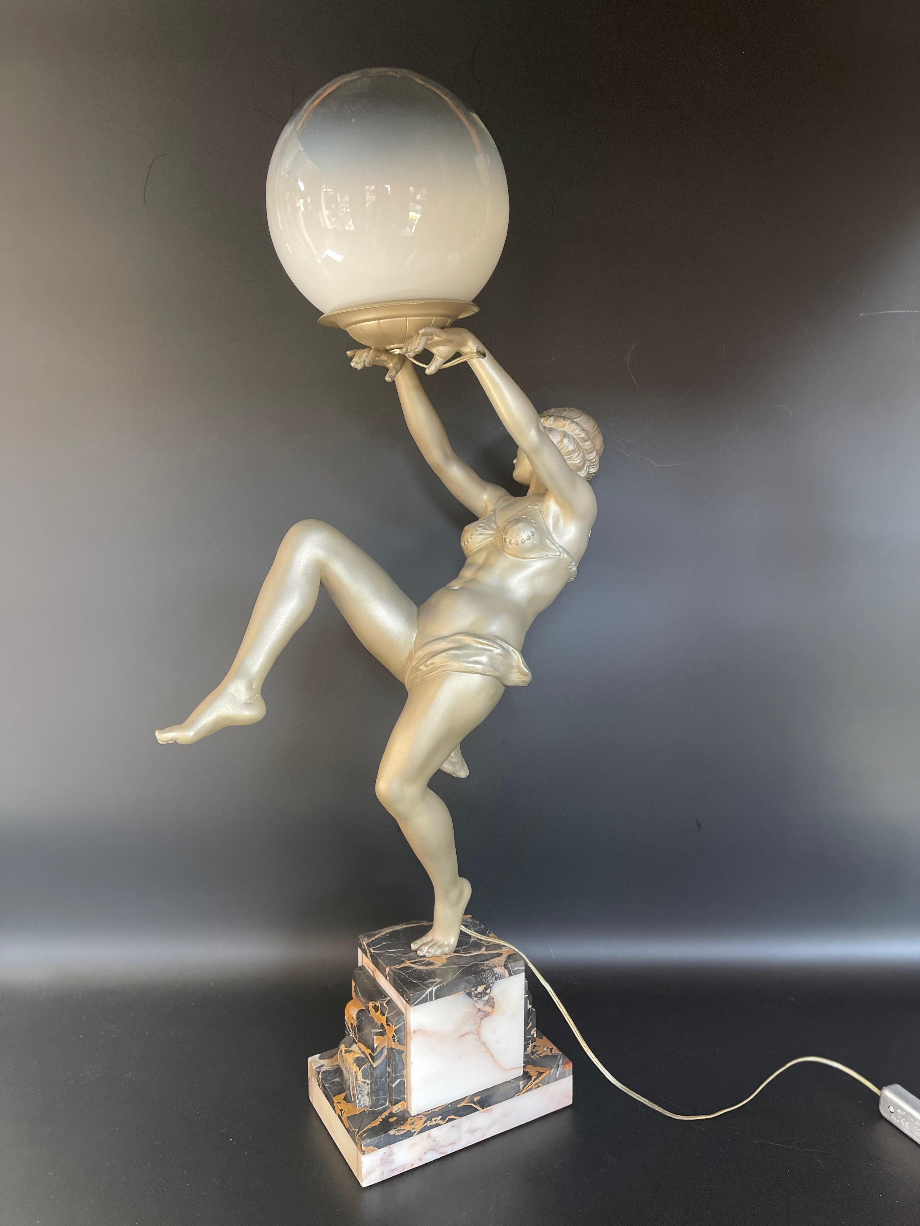 Art Deco Sculpture Signed Carlier For Sale 4