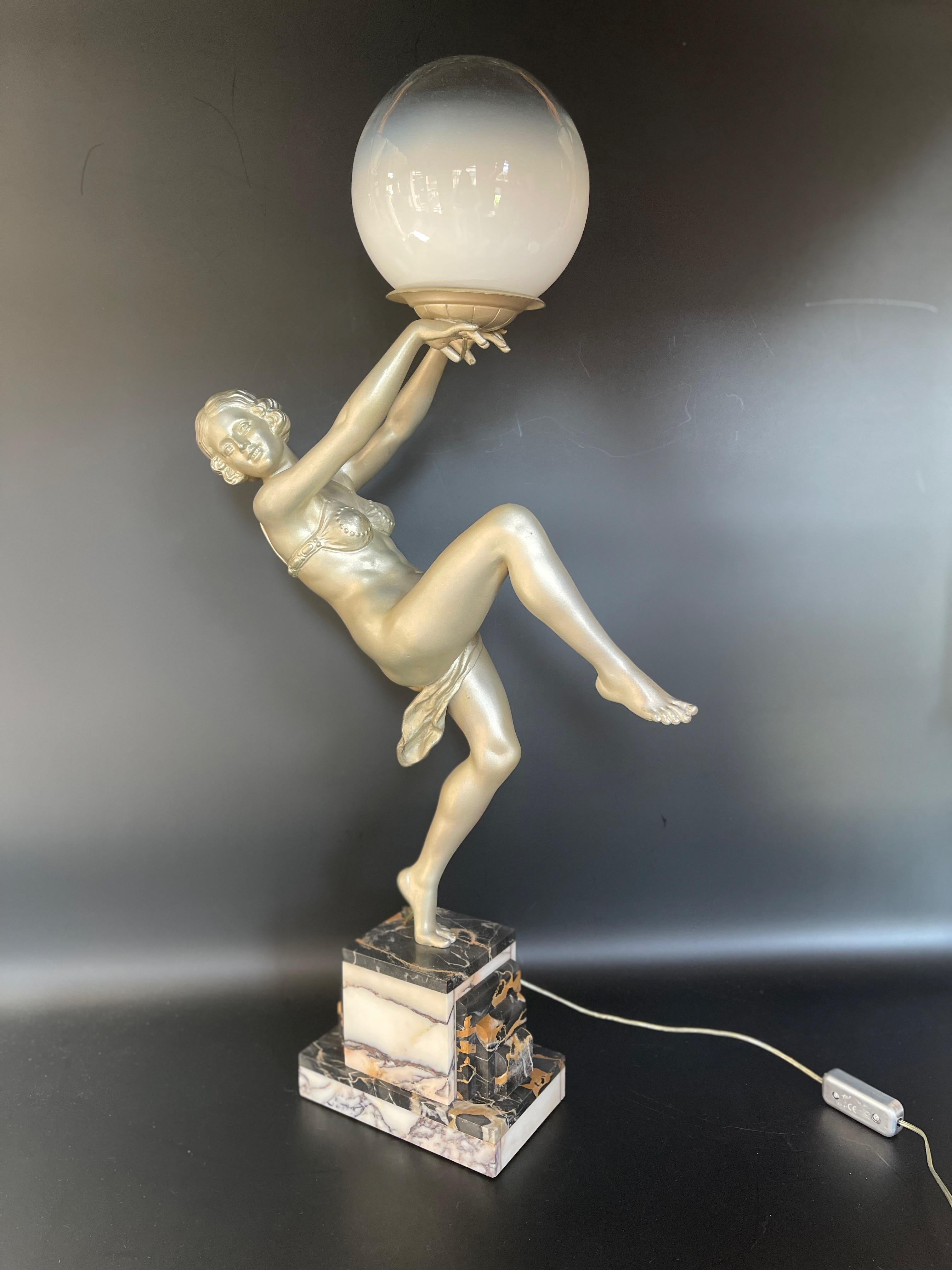 Art Deco Sculpture Signed Carlier For Sale 5