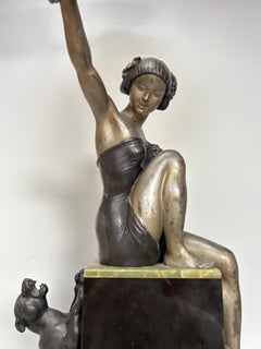 Art-Deco-Skulptur signiert Uriano (Ugo Cipriani)