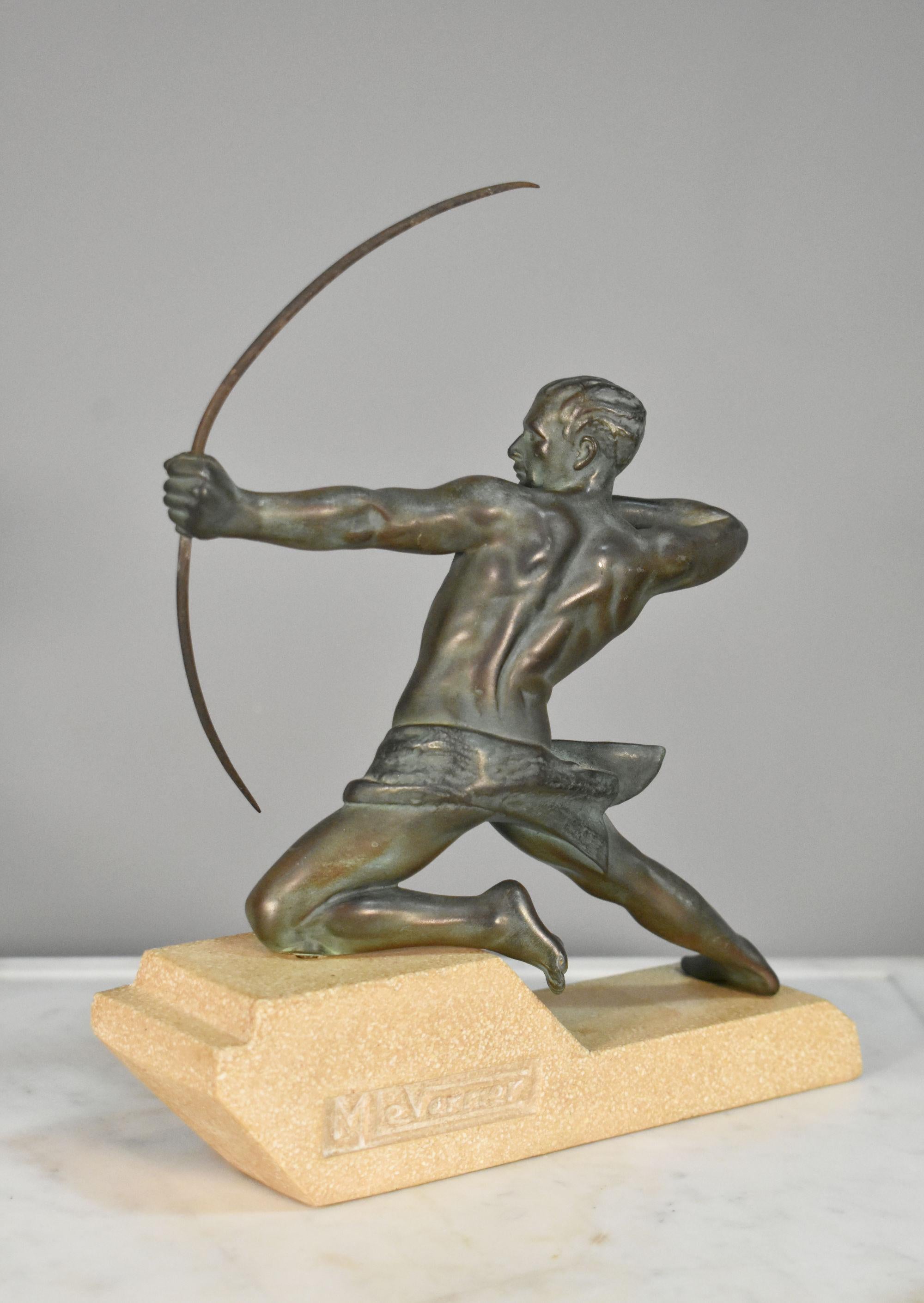 Scultura Art Déco L'arciere Ercole di Max Le Verrier in vendita 3