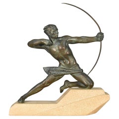 Art Deco Sculpture The Archer Hercules by Max Le Verrier