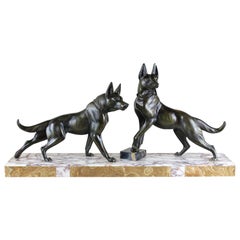 Art Deco Sculpture "The Shepherds", France, 1925