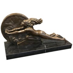 Art Deco Sculpture "Towards Destiny" Signed A. Gennarelli