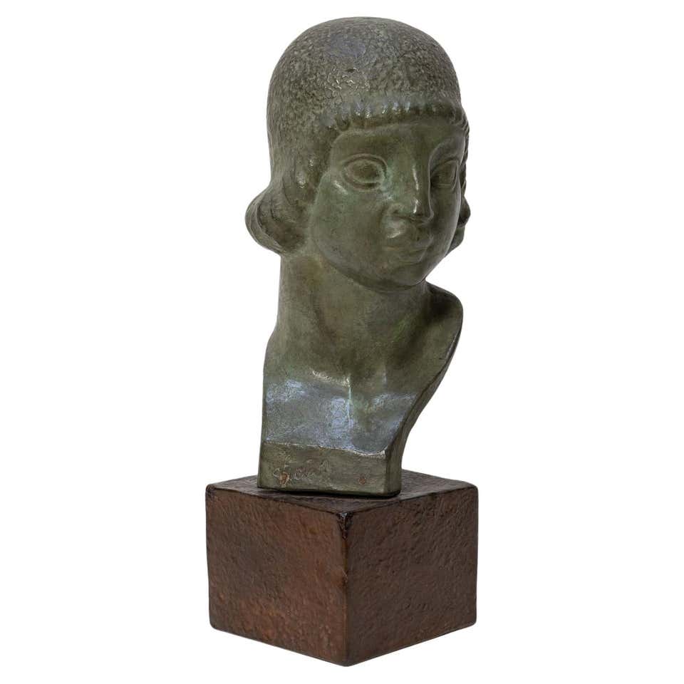 West Elm Faceted Ceramic Bust