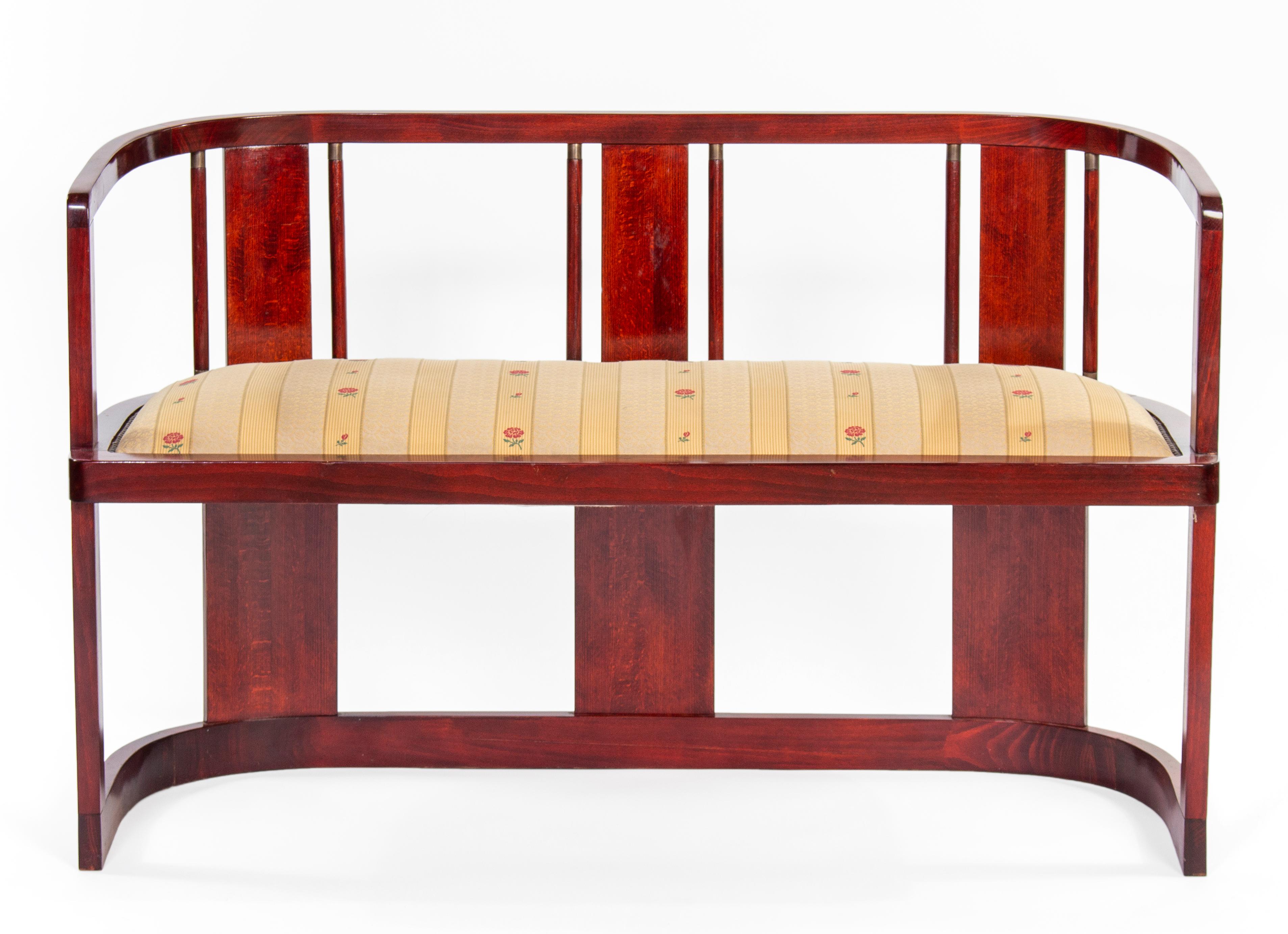 Austrian Art Deco Seating Ensemble, Canape, Armchairs and Center Table, ca. 1920 For Sale