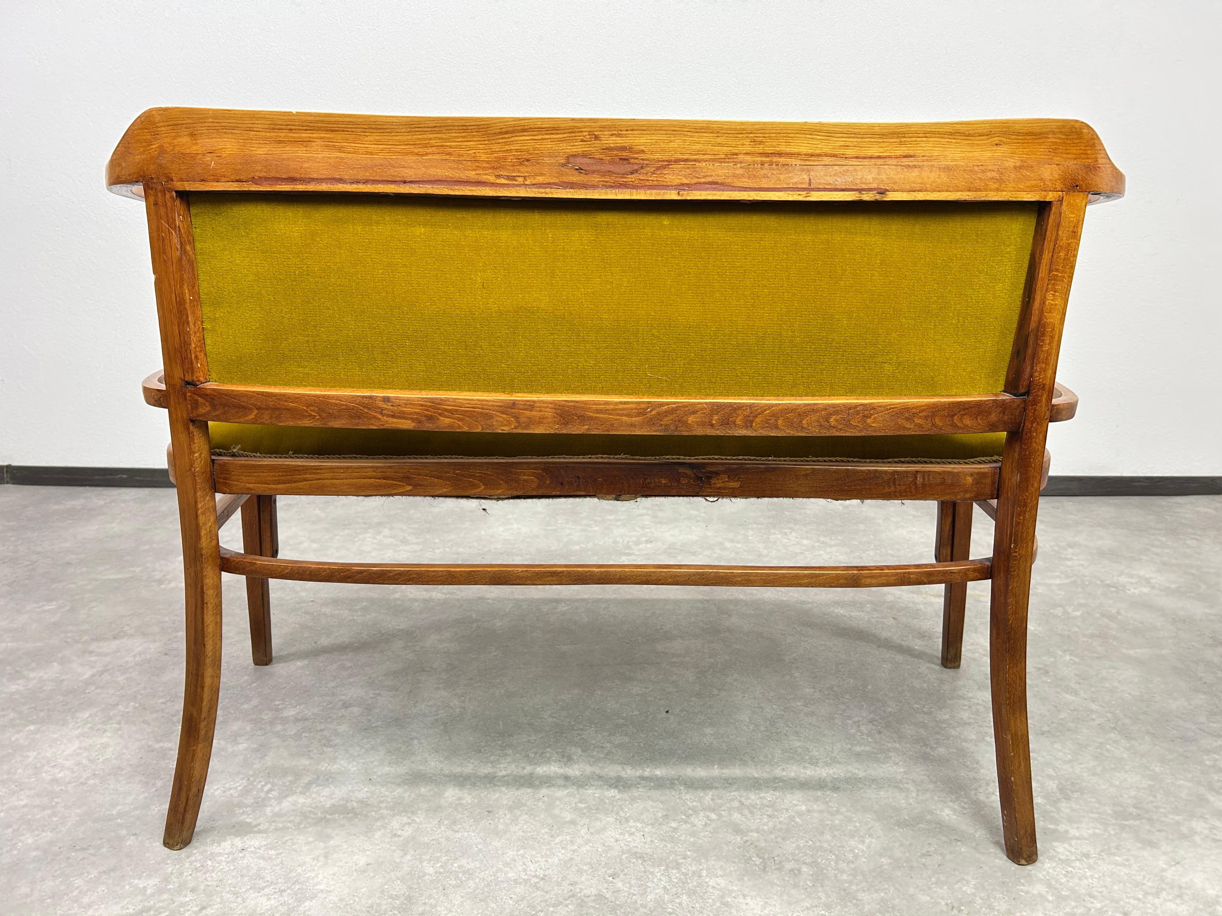Art-déco-Sitzgruppe von Otto Wagner (Buchenholz) im Angebot