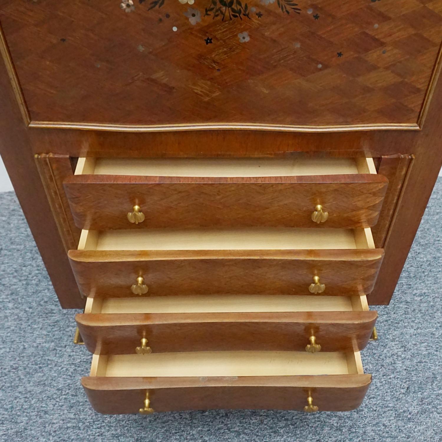 Art Deco Secretaire Abattant by Jules Leleu Signed, Circa 1935 In Good Condition For Sale In Forest Row, East Sussex