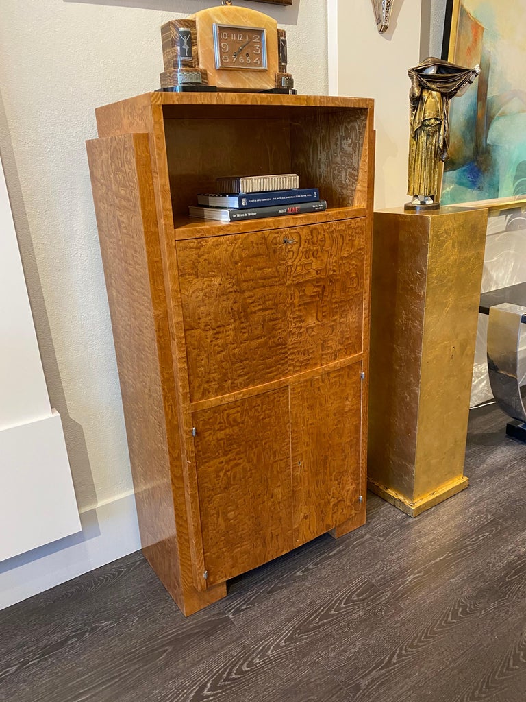 Art Deco Secretaire by Jacques Adnet In Good Condition For Sale In Miami, FL