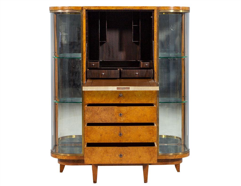 Art Deco Secretaire Cabinet by Jules Deroubaix In Good Condition For Sale In North York, ON