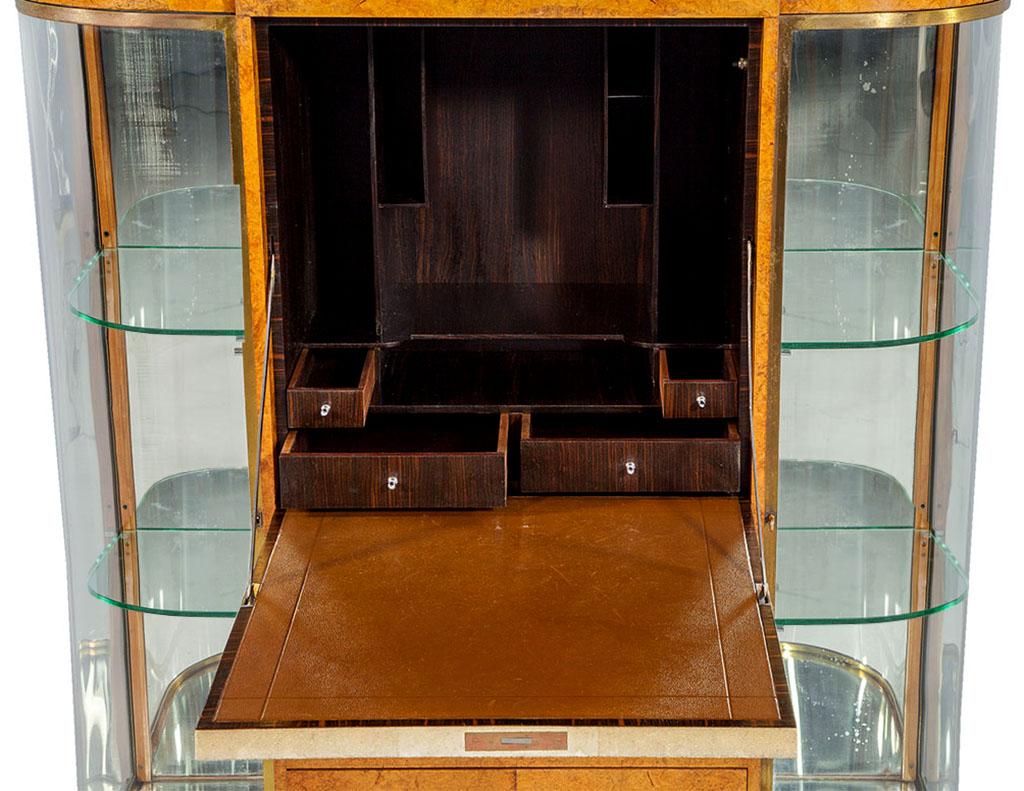 Art Deco Secretaire Cabinet by Jules Deroubaix For Sale 1