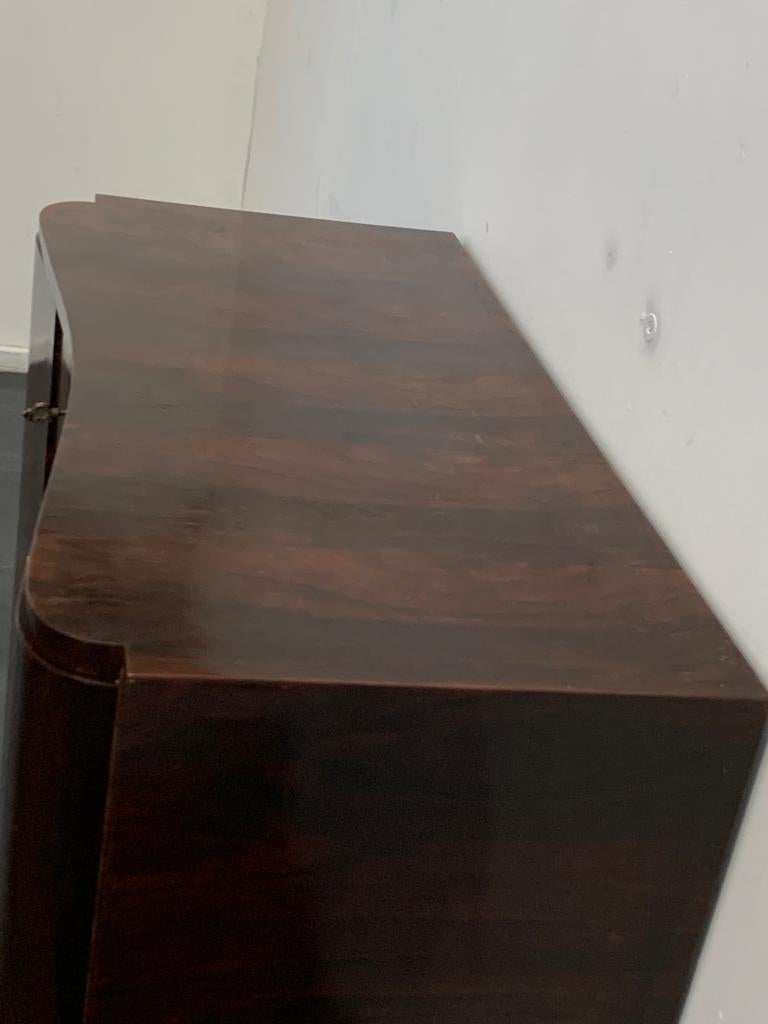Secretaire Art Déco en Caoba Pluma mediados del siglo XX en venta