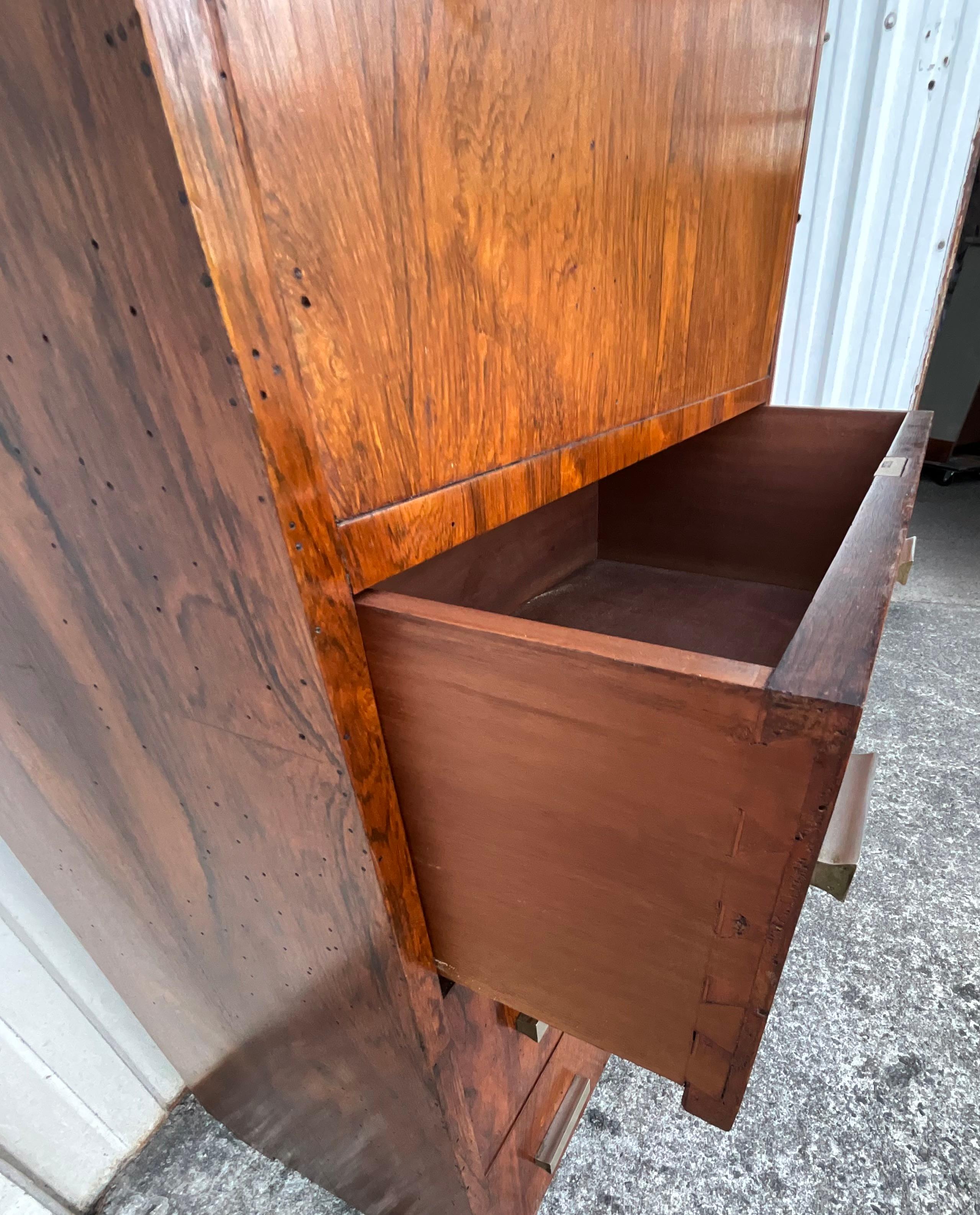 Scrivania Art Deco in palissandro, anni '40 in vendita 11