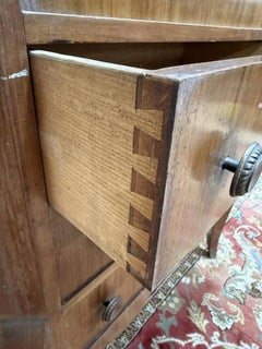 Art Deco secretary desk with walnut veneer