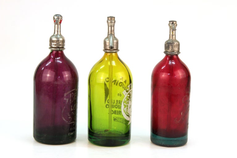 Art Deco Seltzer Bottles from Argentina at 1stdibs
