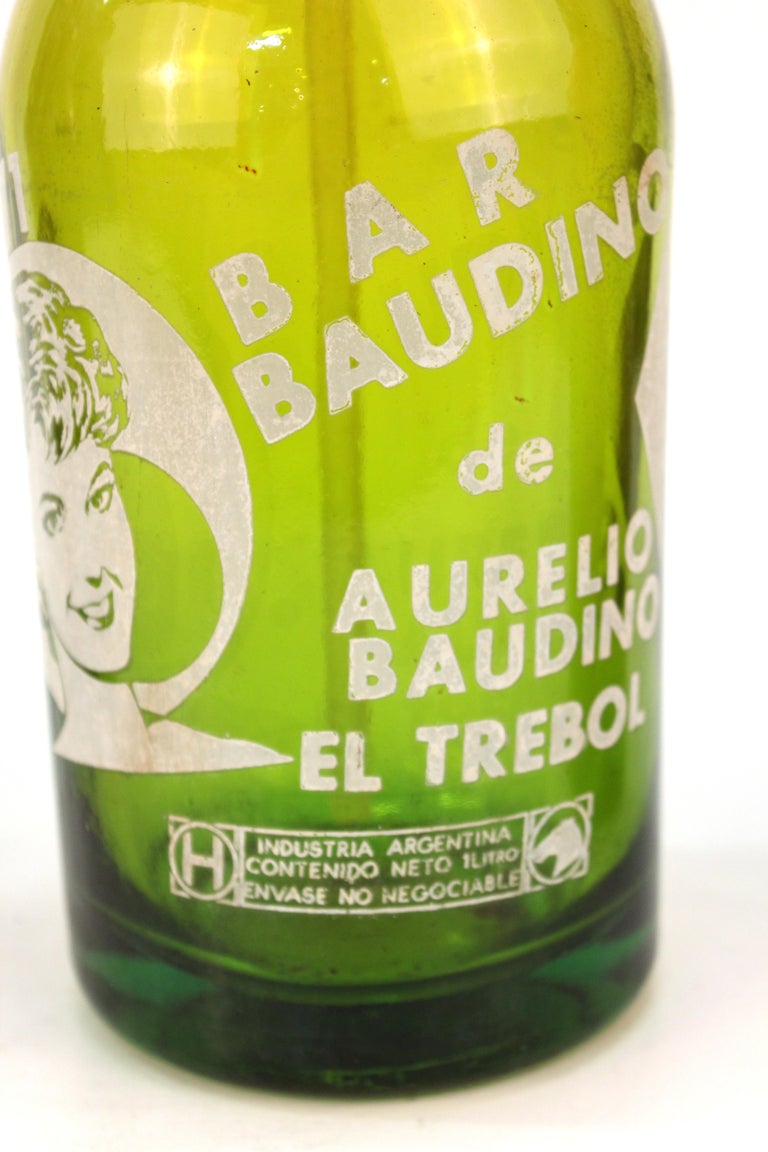 Art Deco Seltzer Bottles from Argentina at 1stdibs