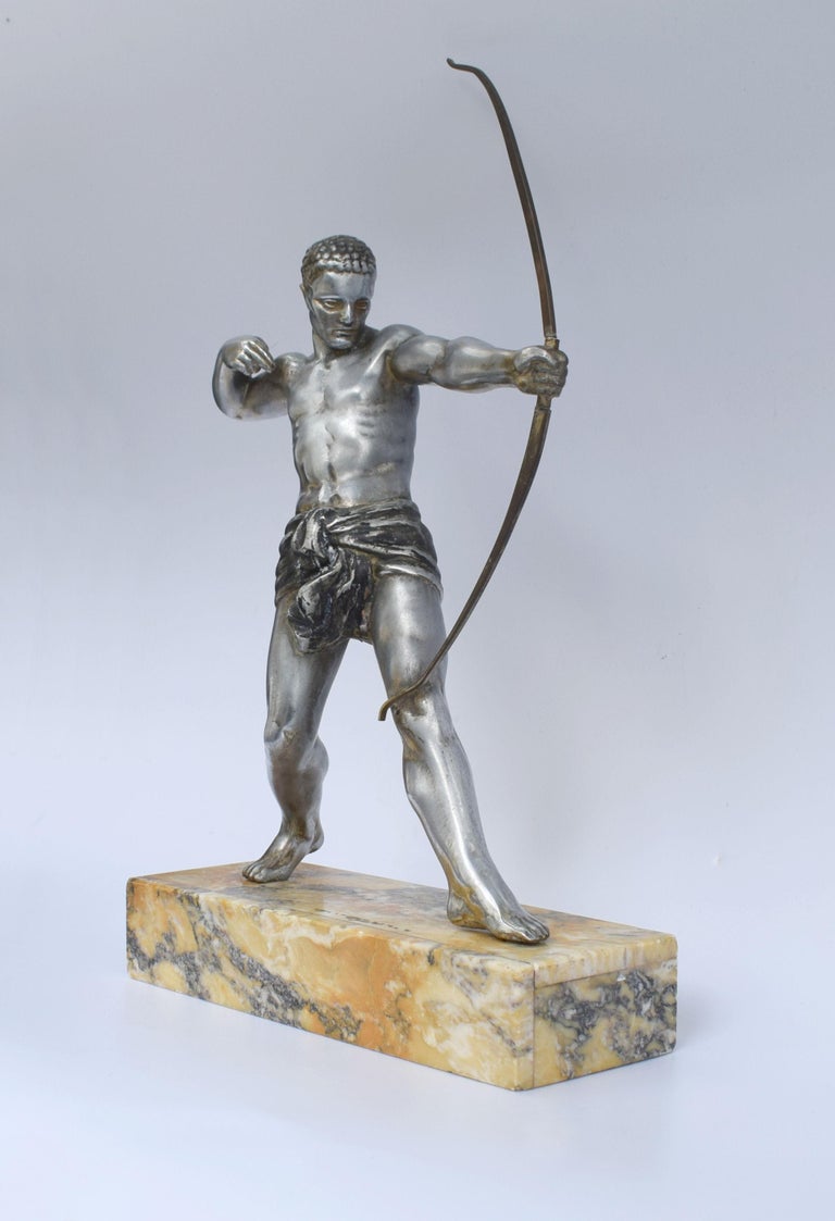 Art Deco Semi Nude Male Archer, France, circa 1930 For Sale at 1stDibs