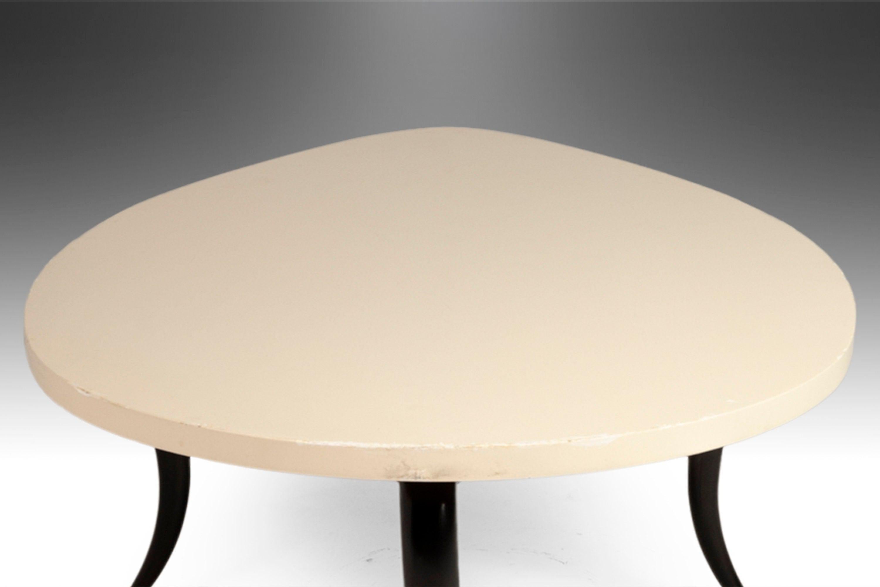 Art Deco Serpentine 3 Piece Table Set After Osvaldo Borsani Including a Coffee For Sale 4