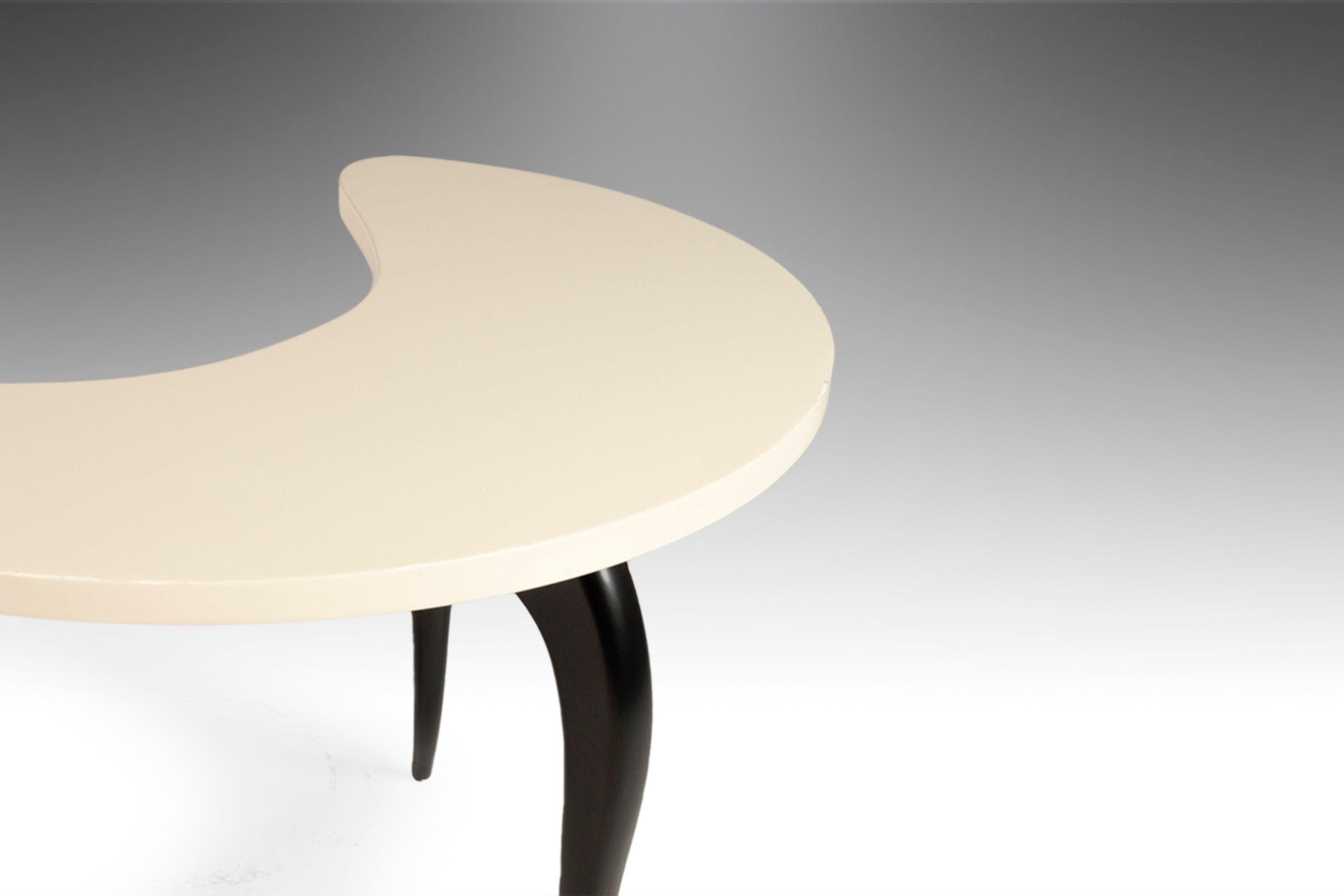 Art Deco Serpentine 3 Piece Table Set After Osvaldo Borsani Including a Coffee For Sale 3