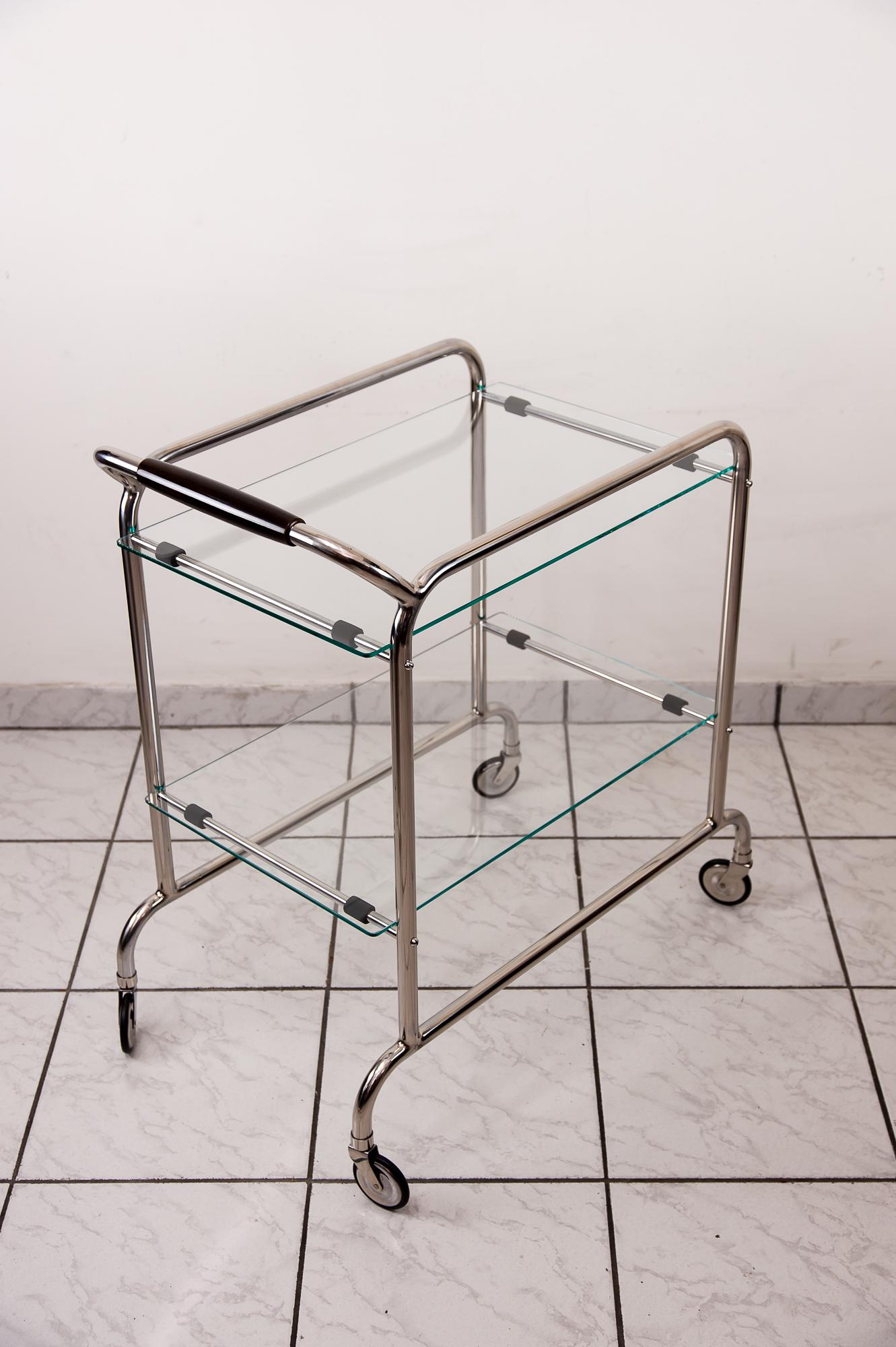 Wood Art Deco Serving Cart 1920s Attributed to Thonet