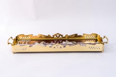 Art Deco serving plate partly silvered vienna around 1920s