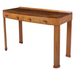 Art Deco Serving Table in Burr Maple c1930