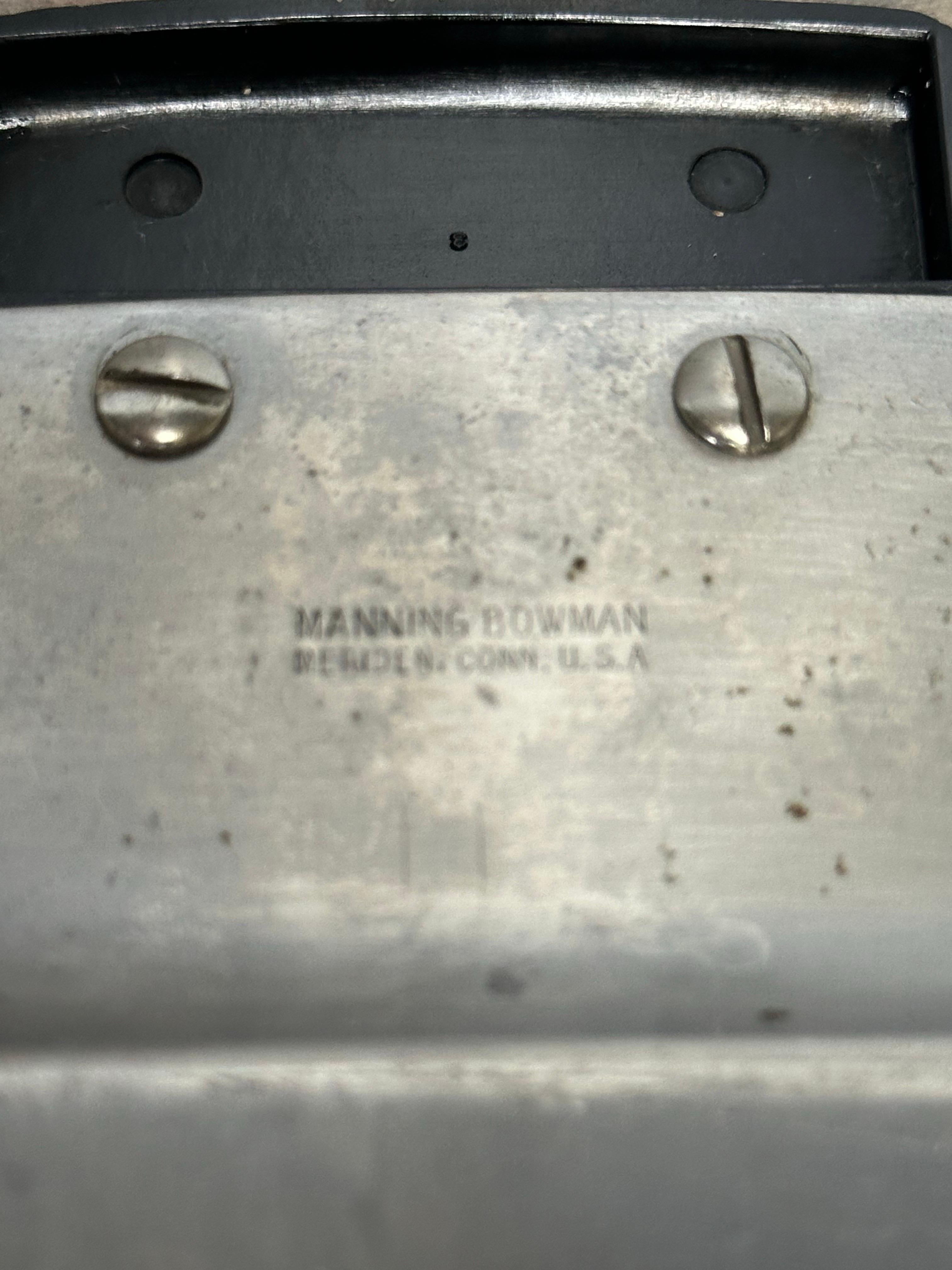 Plateau de service Art Déco de Manning Bowmans en chrome et bakélite en vente 2