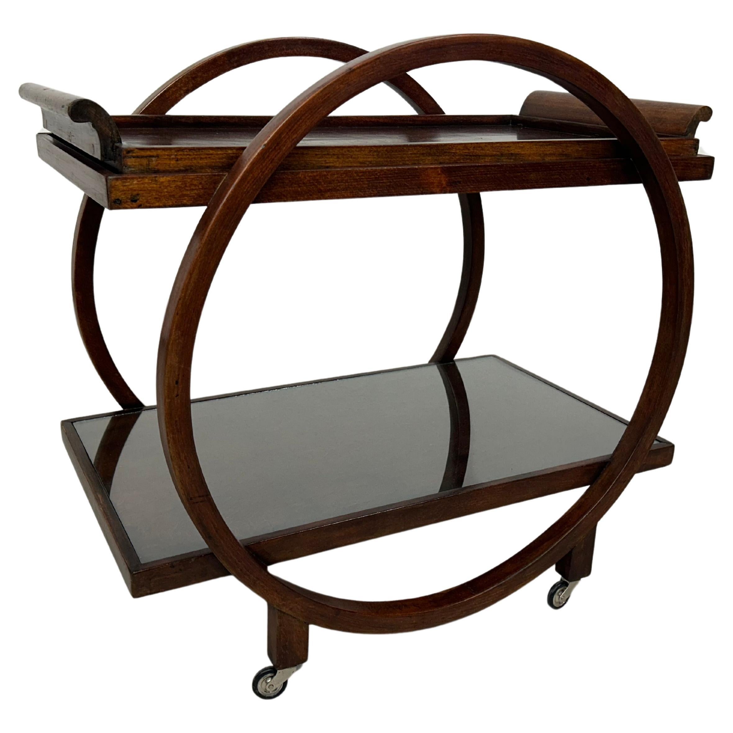 Art deco serving trolley by Thonet Debrecen
