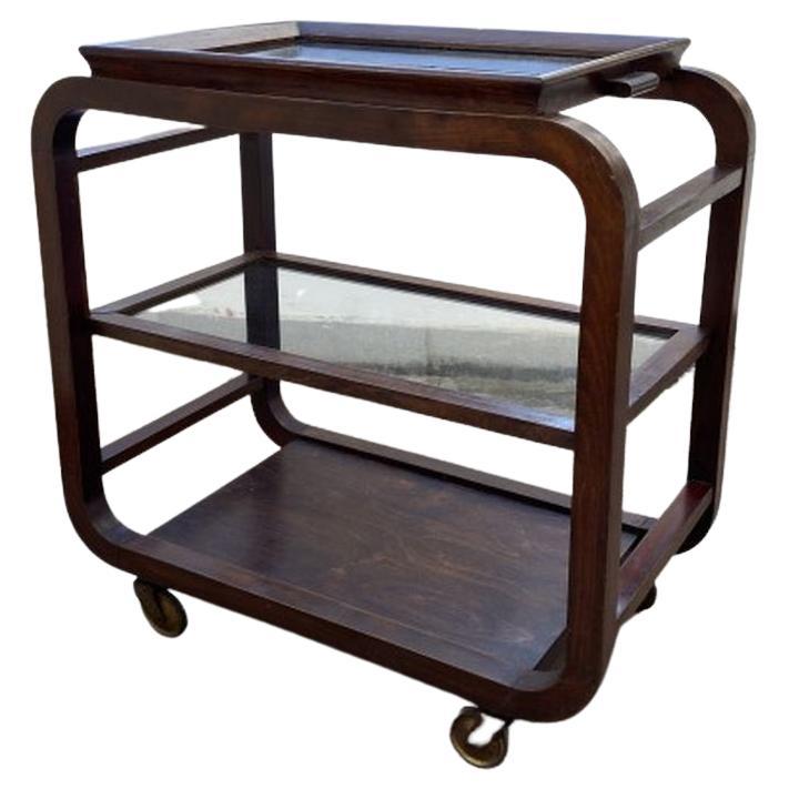 Art Deco Serving Trolley For Sale