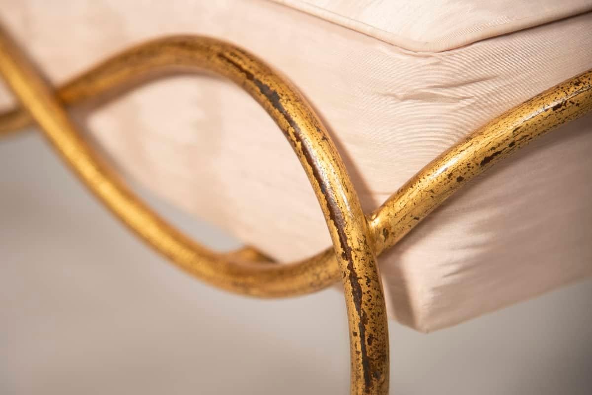 Art Deco Set of 10 French Wrought Iron Chairs For Sale 3