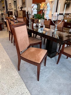 Ensemble de 12 chaises de salle à manger Art déco par Gaston Poisson