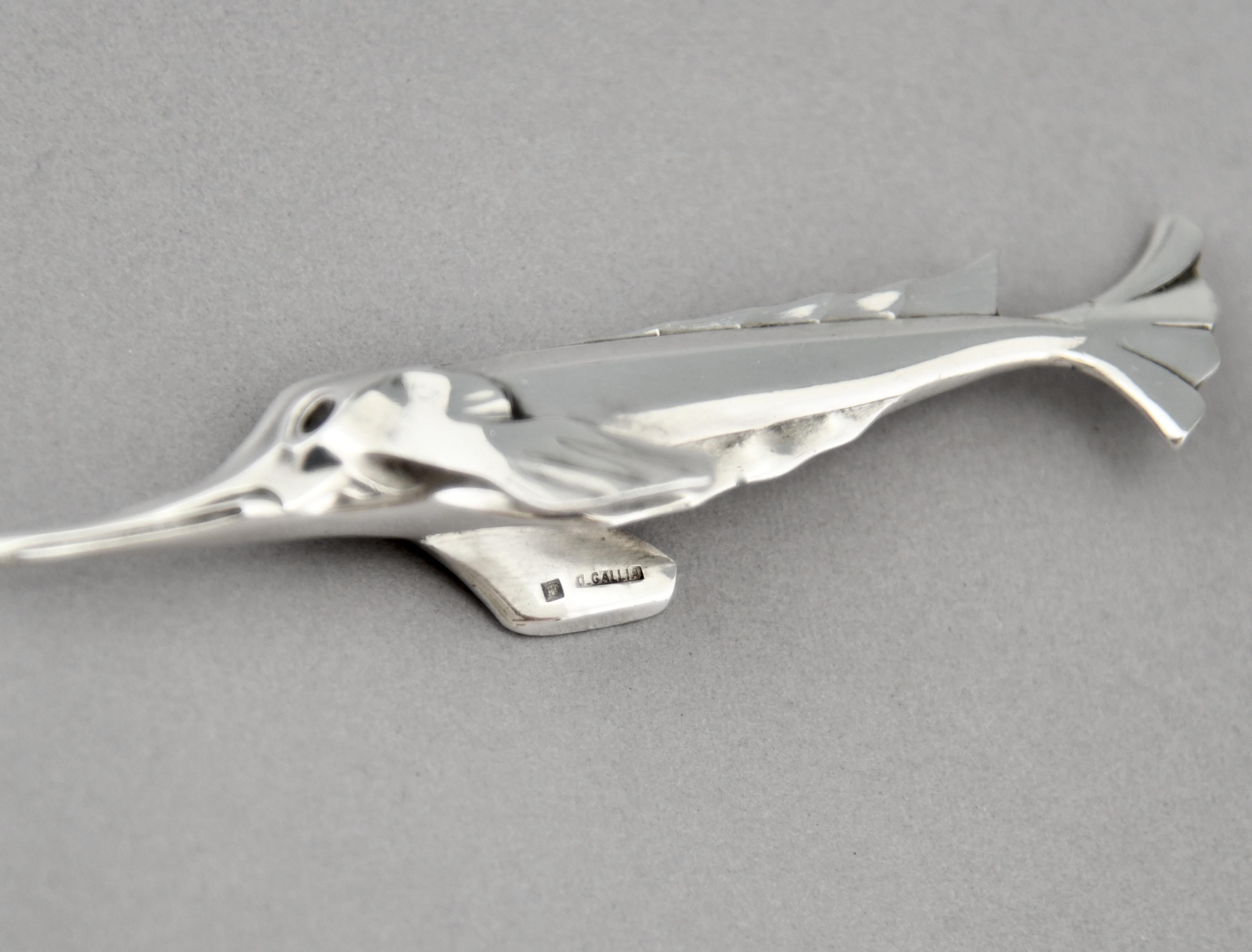 Art Deco Set of 12 Silvered Animal Knife Rests Sandoz for Gallia Christofle 2