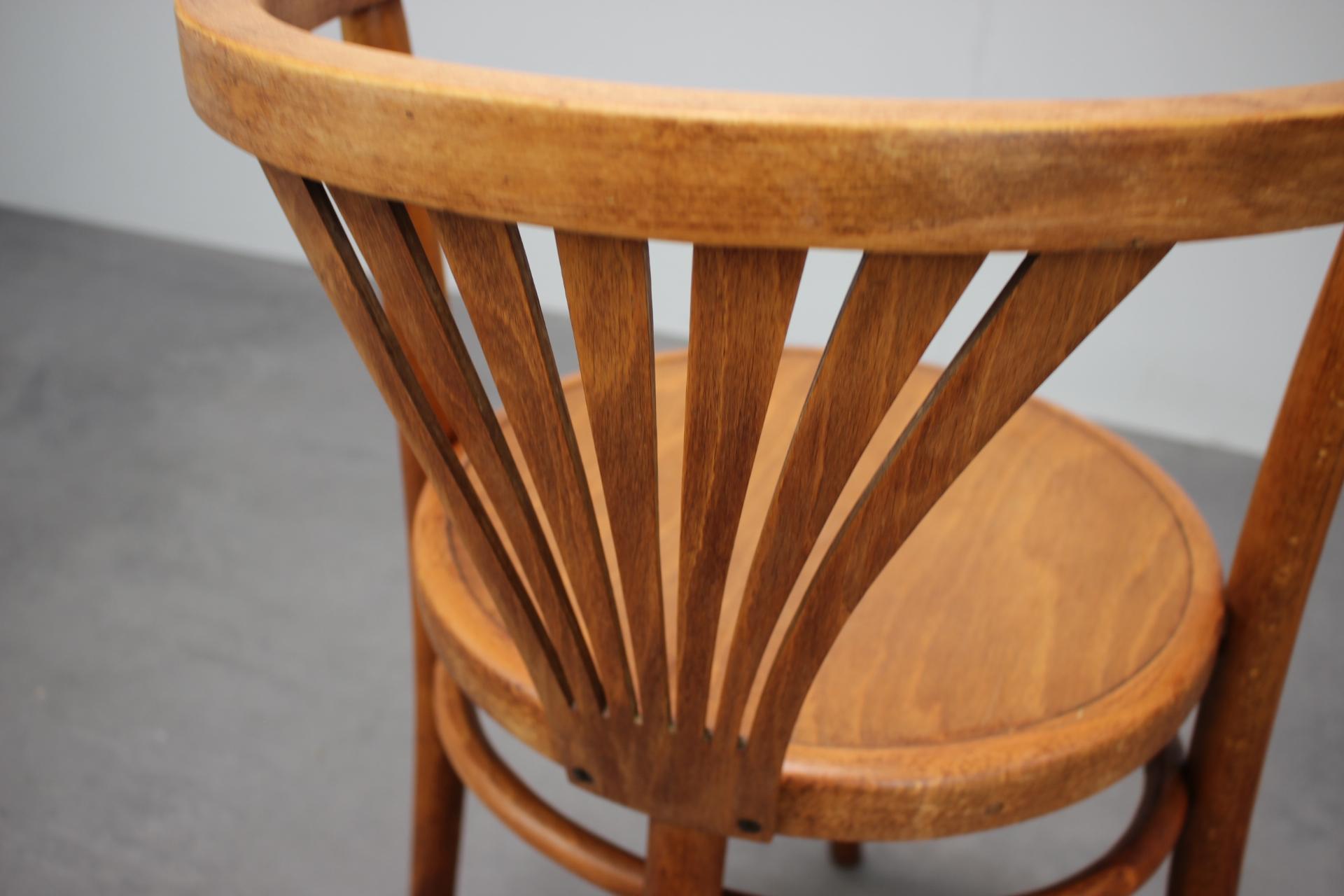 Art-Deco set of 2 Chairs by Thonet, 1920s For Sale 3