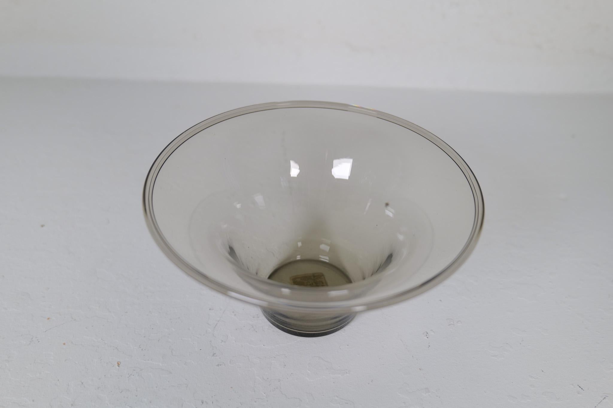  Art Deco Set of 2 Glass Bowls Simon Gate Orrefors, Sweden 1920s For Sale 5