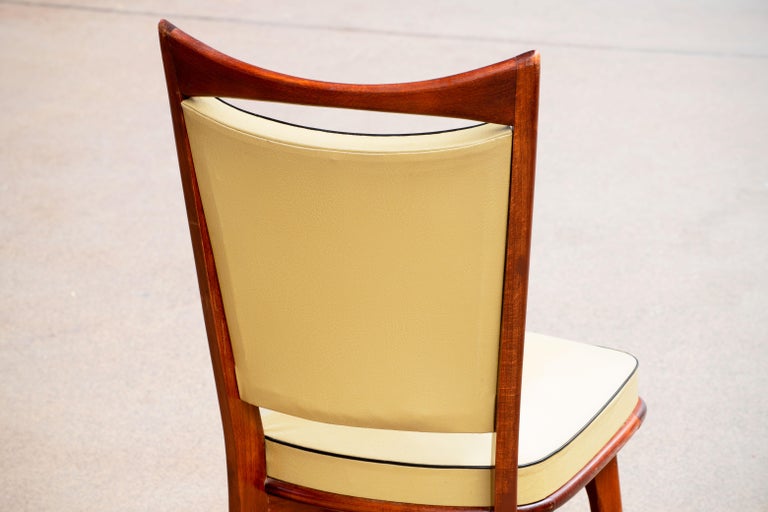 Art Deco Set of 4 Chairs, France, 1940 For Sale 5