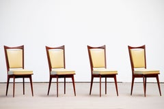Art Deco Set of 4 Chairs, France, 1940