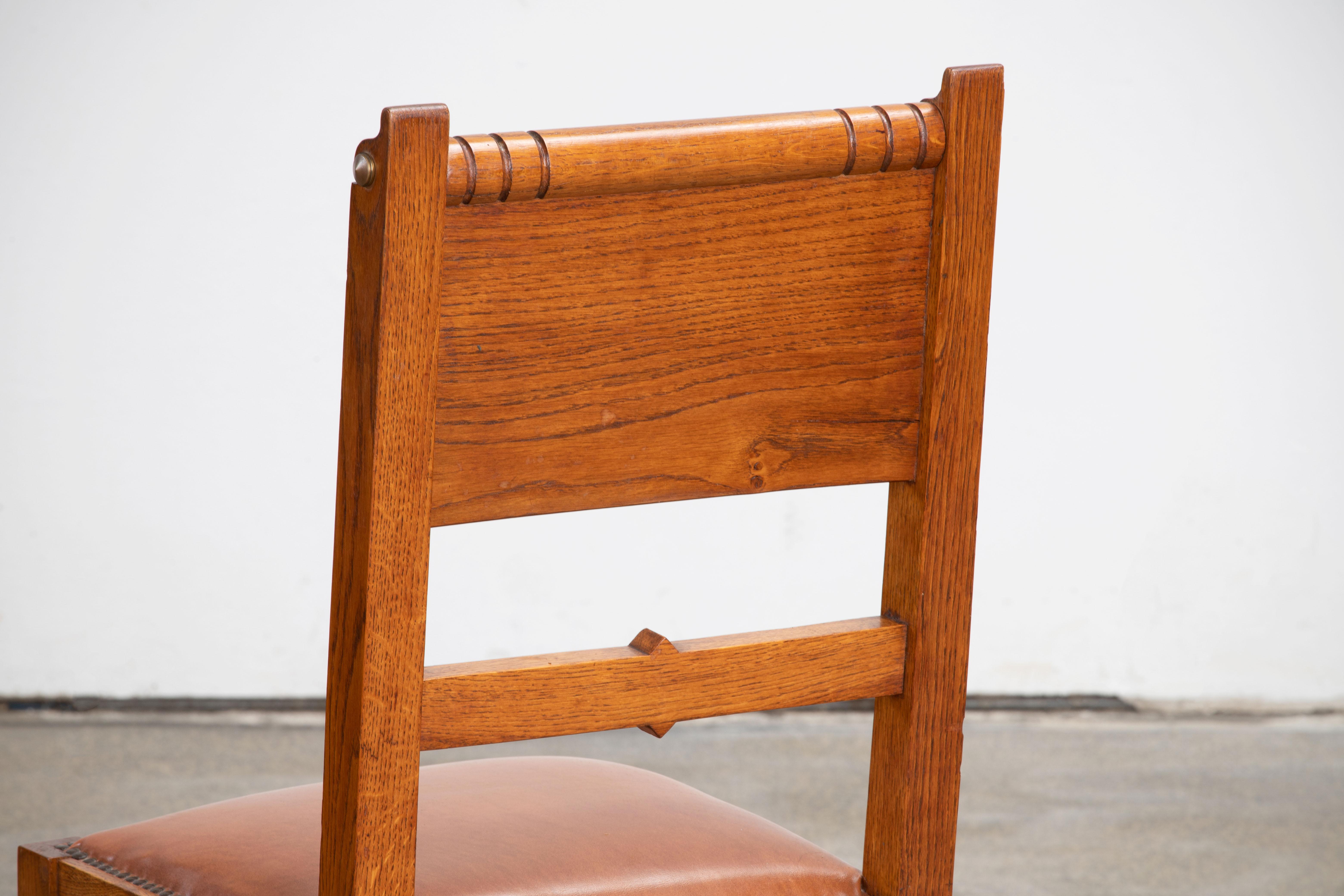 Set aus 6 Stühlen im Art-déco-Stil, Frankreich, 1930 im Angebot 2