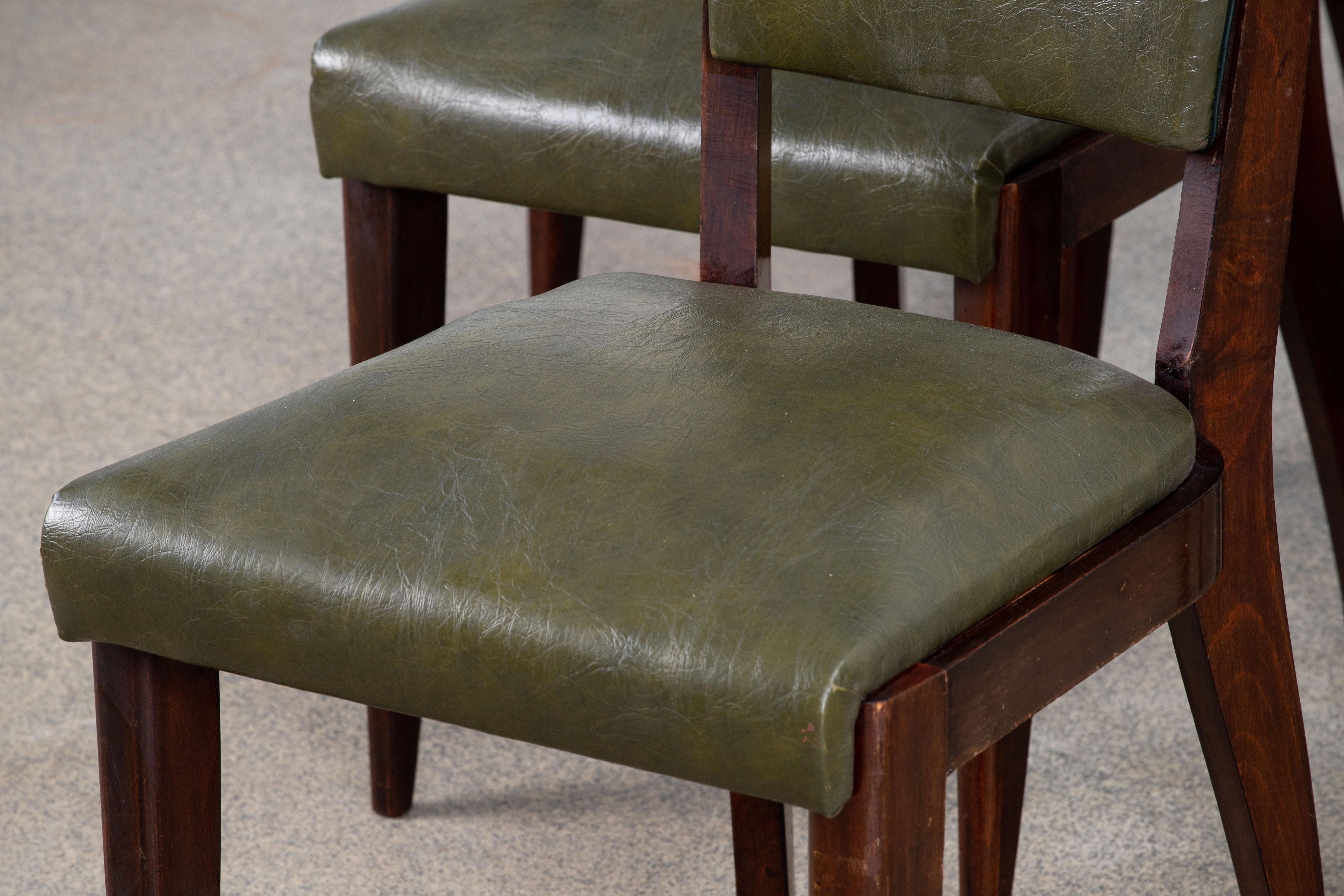 Art Deco Set of 6 Chairs, France, 1940 For Sale 10
