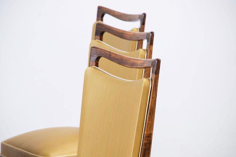 Art Deco Set of 6 Chairs, France, 1940 For Sale 3