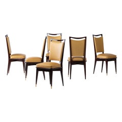 Set di 6 sedie Art Déco, Francia, 1940