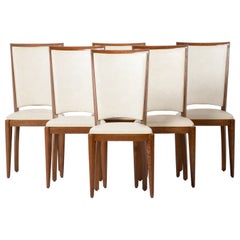 Set di 6 sedie Art Déco, Francia, 1940